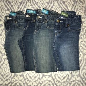 Old Navy, size 7 slim jeans (4 pairs)